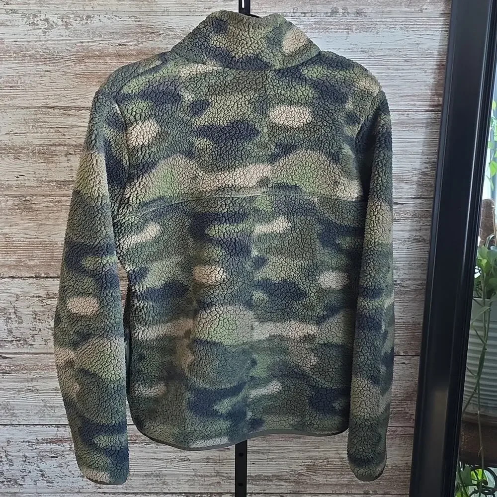 Columbia Mountainside Camo Fleece Full Zip Jacket Mens Size Large